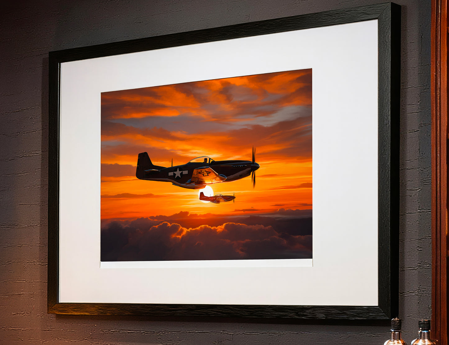 Dusk Patrol – P-51 Mustang Limited Edition Aviation Print