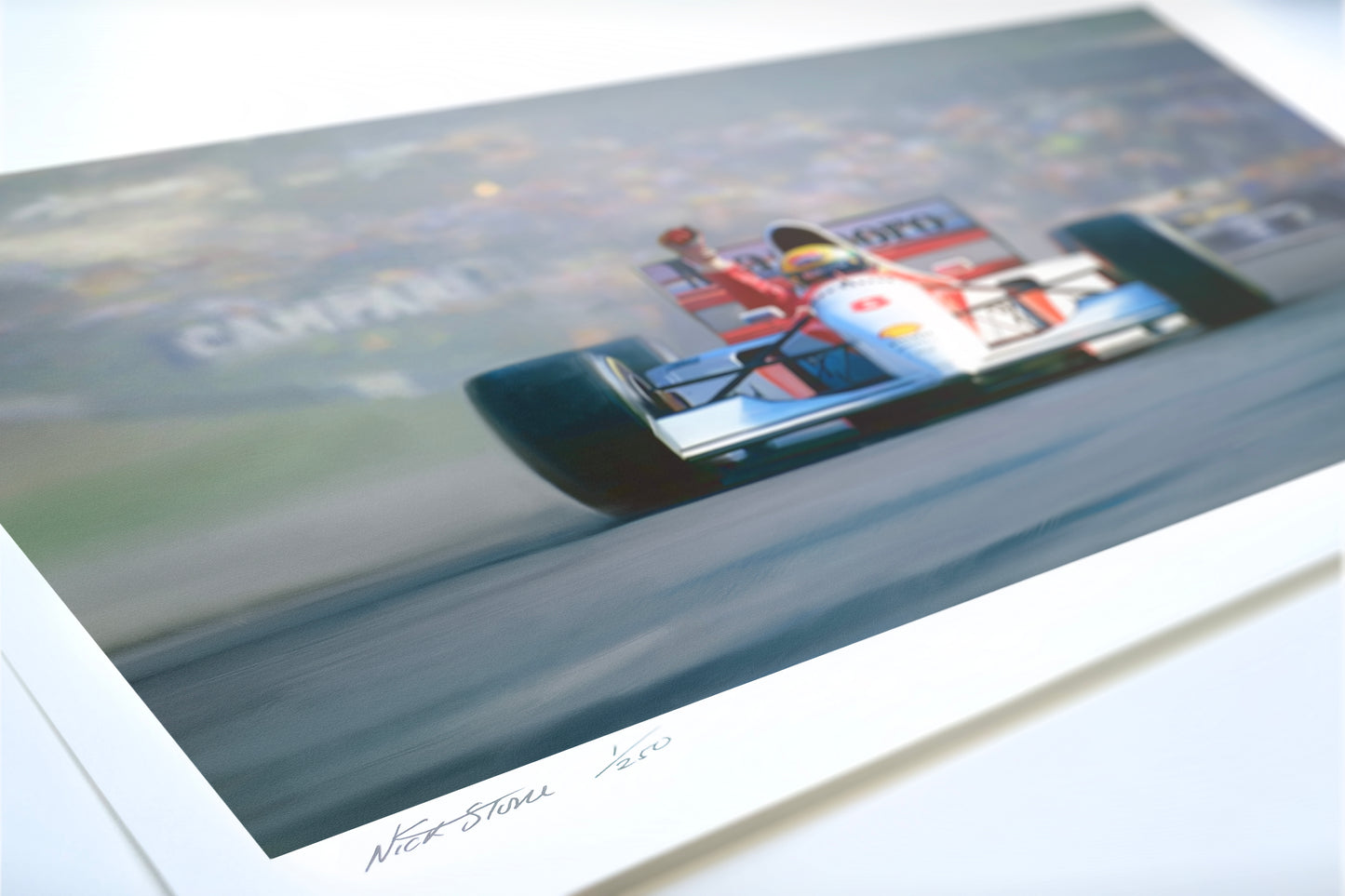 Ayrton Senna Belgian GP Win Print - Nick Stone Art