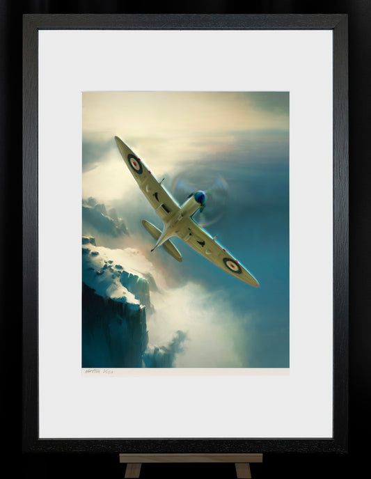 Spitfire - signed limited edition art print by Nick Stone