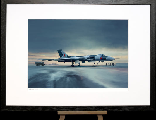 Vulcan Bomber - signed limited edition art print by Nick Stone