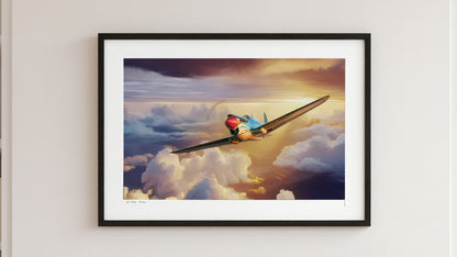 Warhawk Sunset – Curtiss P-40 Tomahawk Limited Edition Aviation Print