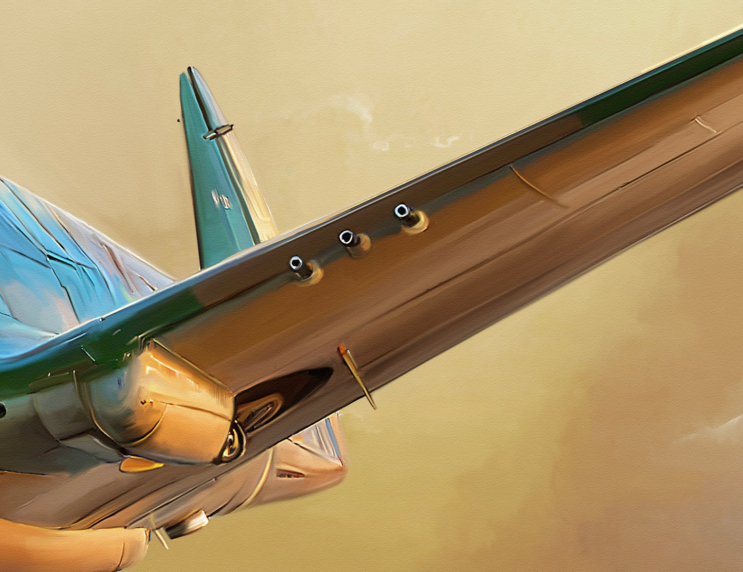 Warhawk Sunset – Curtiss P-40 Tomahawk Limited Edition Aviation Print