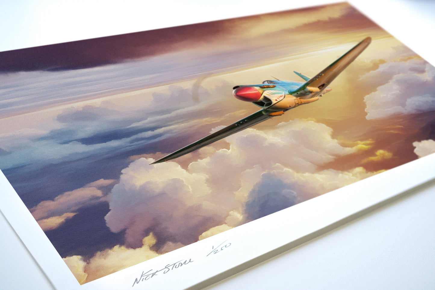 Warhawk Sunset – Curtiss P-40 Tomahawk Limited Edition Aviation Print