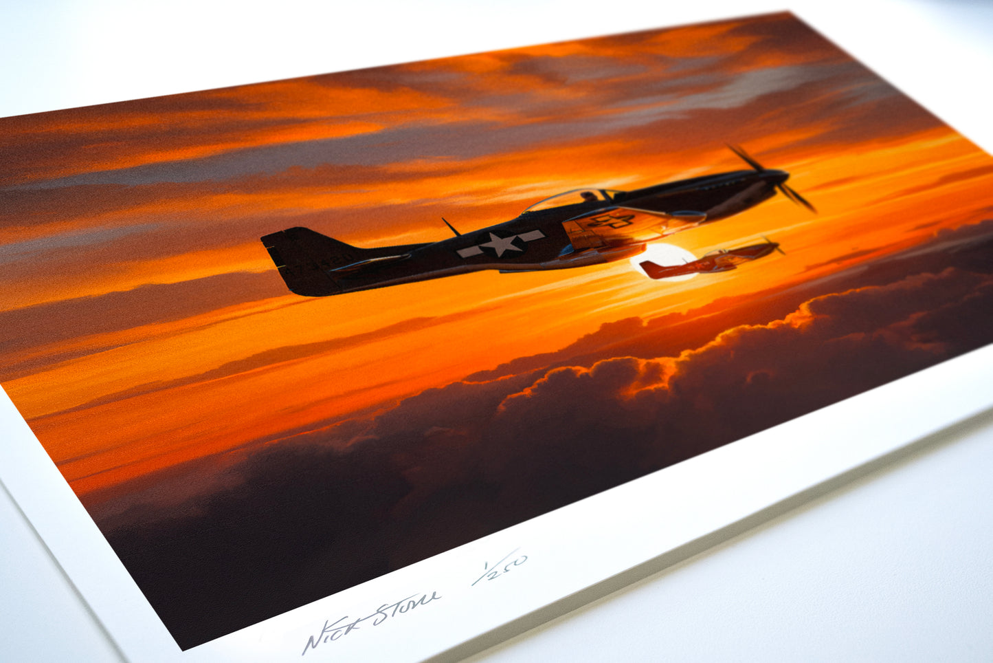 Dusk Patrol – P-51 Mustang Limited Edition Aviation Print