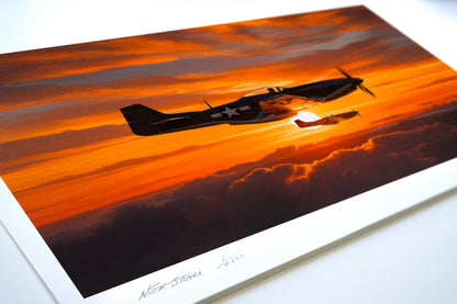 Dusk Patrol – P-51 Mustang Limited Edition Aviation Print