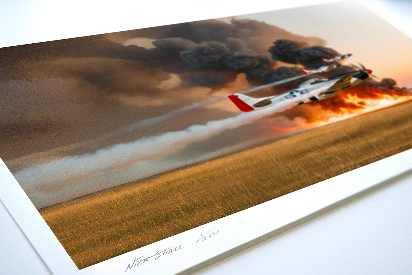 Wild Horses – P-51 Red Tail Mustang Limited Edition Aviation Print
