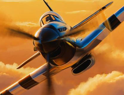 Long Way Home – P-51 Mustang Limited Edition Aviation Print