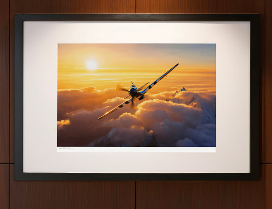 Long Way Home – P-51 Mustang Limited Edition Aviation Print
