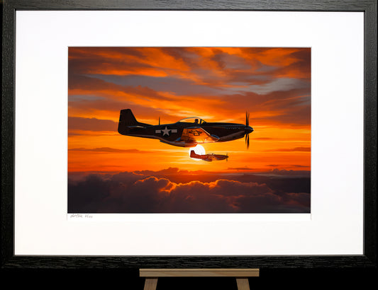 Dusk Patrol – P-51 Mustang Limited Edition Aviation Print