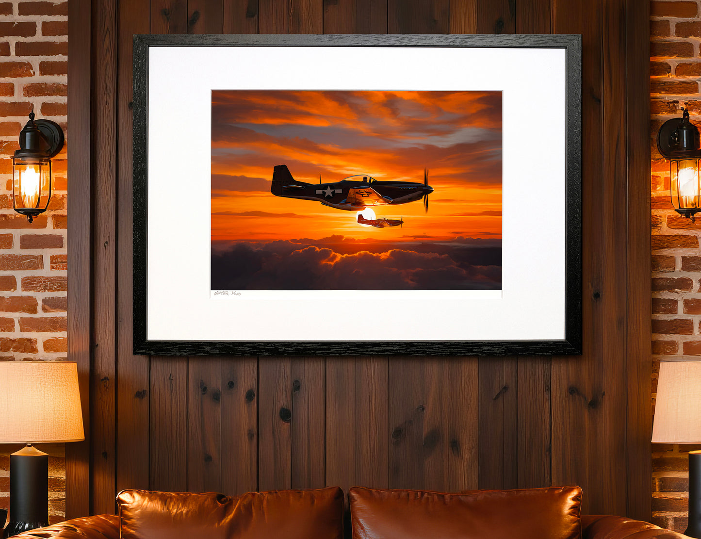 Dusk Patrol – P-51 Mustang Limited Edition Aviation Print