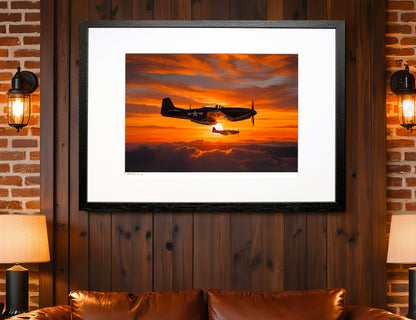 Dusk Patrol – P-51 Mustang Limited Edition Aviation Print