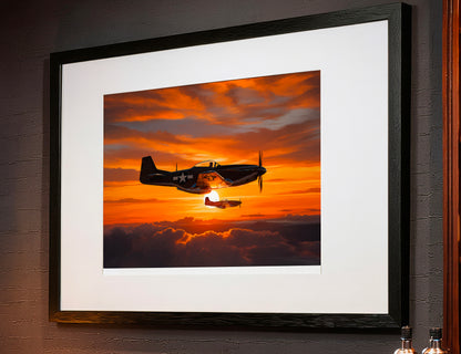 Dusk Patrol – P-51 Mustang Limited Edition Aviation Print