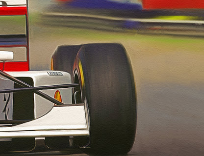 Full Throttle – Ayrton Senna McLaren MP4/8 Limited Edition Motorsport Print
