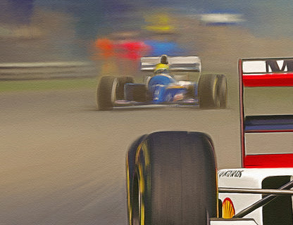 Full Throttle – Ayrton Senna McLaren MP4/8 Limited Edition Motorsport Print
