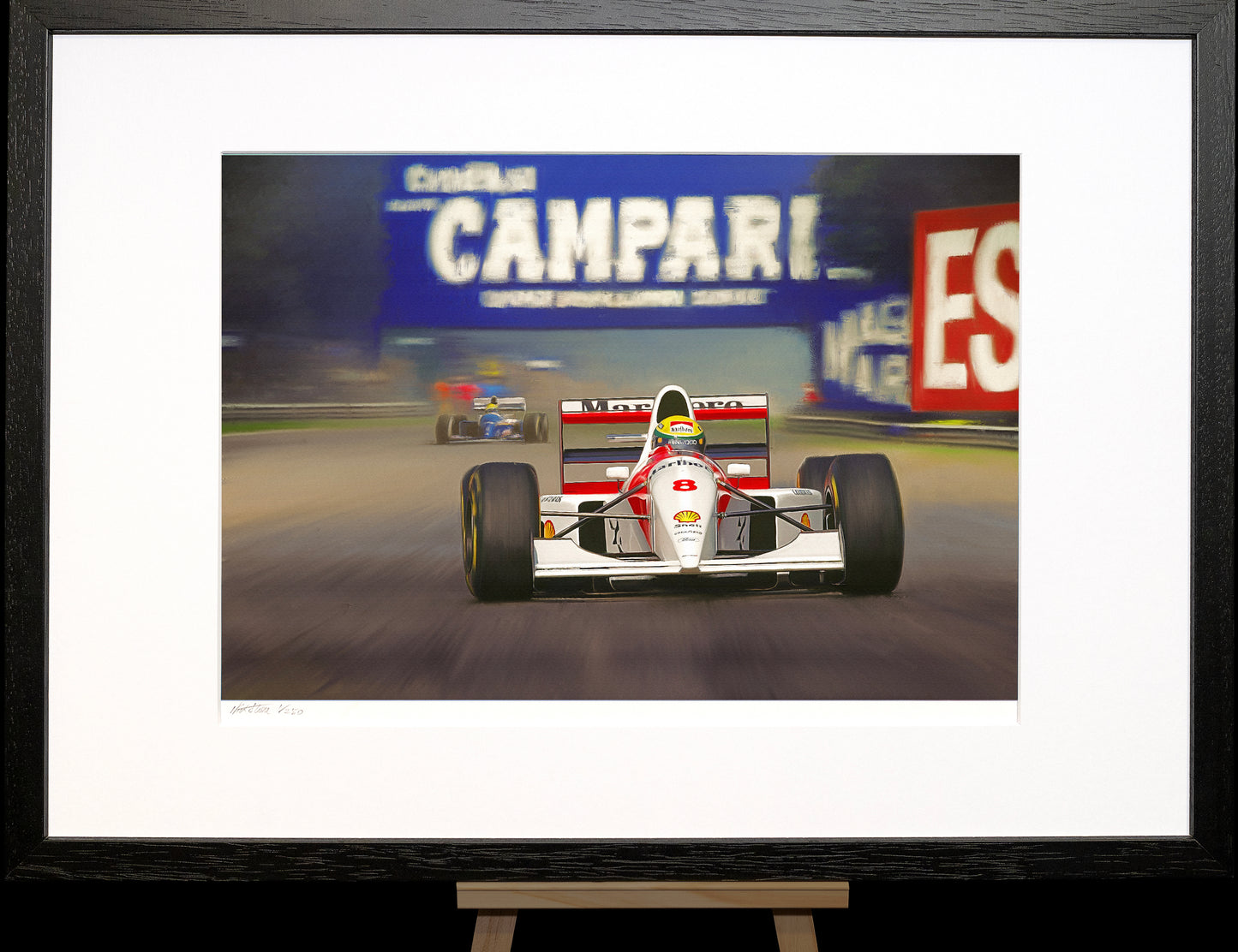 Full Throttle – Ayrton Senna McLaren MP4/8 Limited Edition Motorsport Print