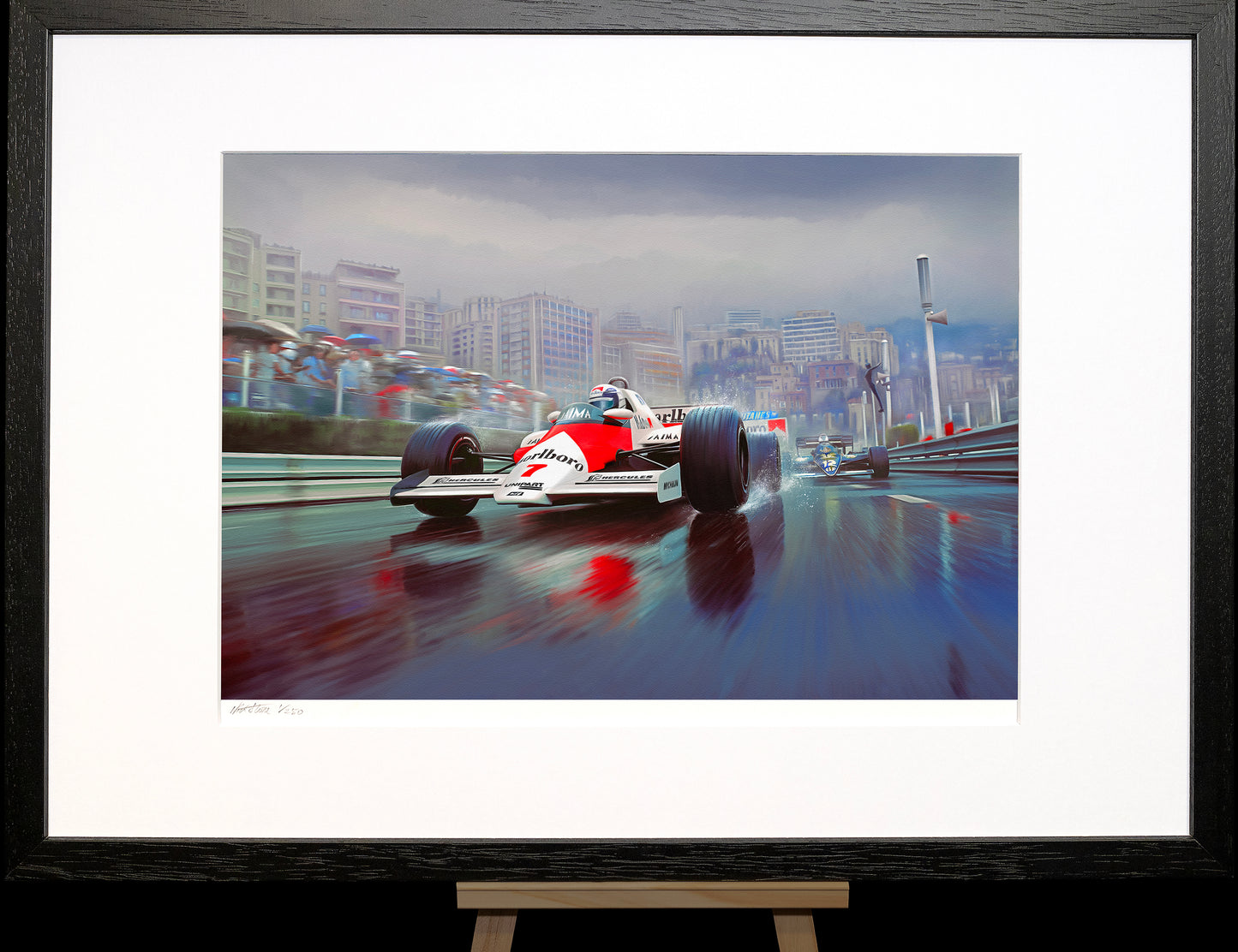 God of Rain – Ayrton Senna Monaco 1993 Limited Edition Motorsport Print