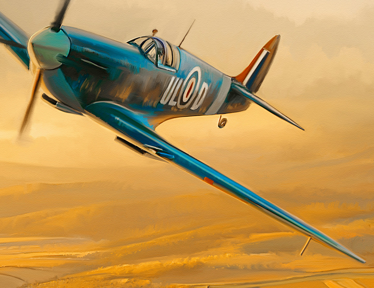 The Duel – Spitfire vs BF109 Limited Edition Aviation Print
