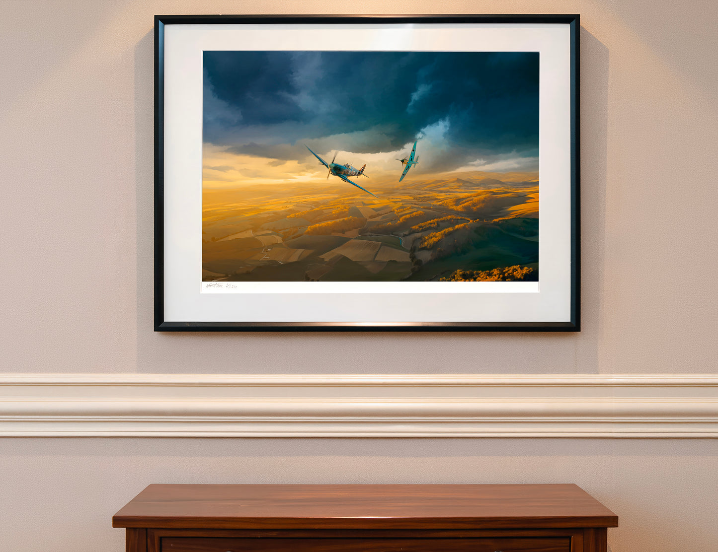 The Duel – Spitfire vs BF109 Limited Edition Aviation Print