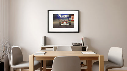 Full Throttle – Ayrton Senna McLaren MP4/8 Limited Edition Motorsport Print