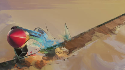 Warhawk Sunset – Curtiss P-40 Tomahawk Limited Edition Aviation Print