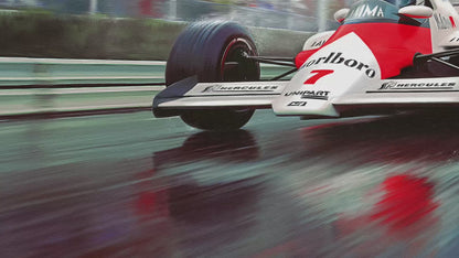 God of Rain – Ayrton Senna Monaco 1993 Limited Edition Motorsport Print