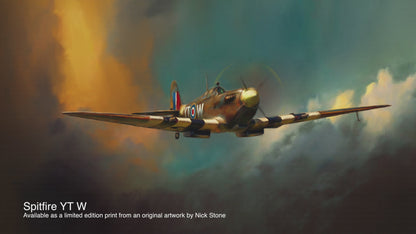 Spitfire - signed limited edition art print by Nick Stone